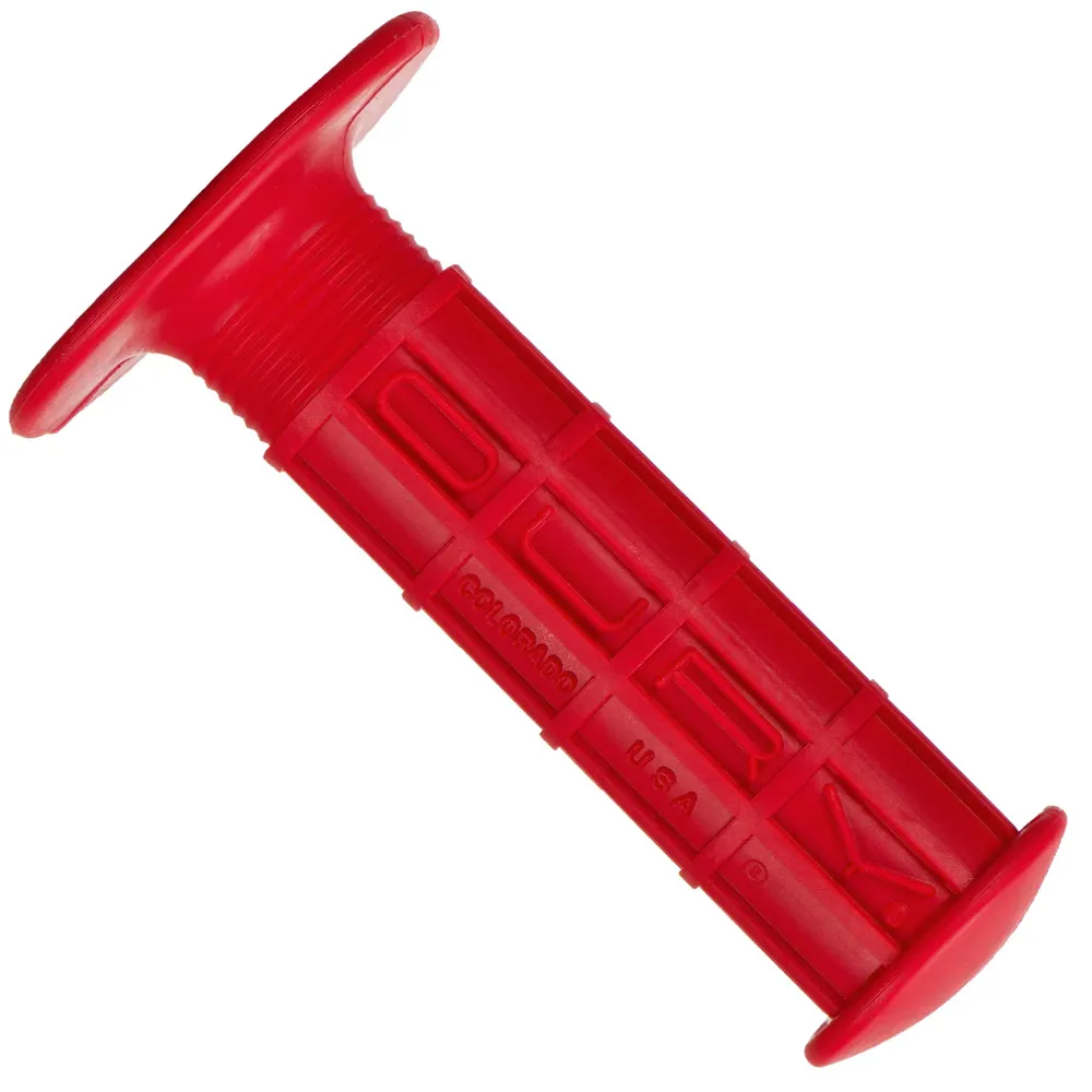 uPRISE Bikes Lizard Skins Waffle Flange Single Compound MTB Grips - Red | Price match, 365 day return s, 18-Month Warranty, Finance Available & Free UK Delivery